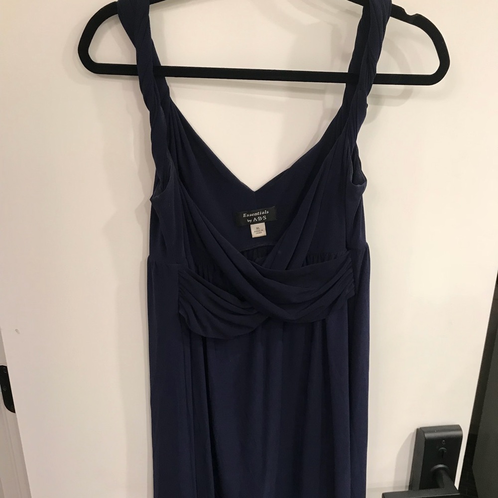 Short spaghetti strap evening dress